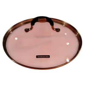 L7g28 Tramontina Lid Clear Glass Large 10.5 In Stainless Steel Insulated Handle