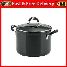 Tramontina Usa Inc. 726084154001 8 Quart Style Gray Non Stick Covered Stock Pot