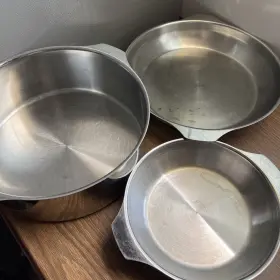 0488 Triplinox 0792 Made In France Lot Of 3 - 0388 No Lid Handles