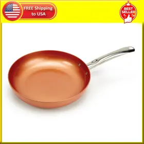 Tristar Products Inc. 313015825880 Copper Chef 10 Inch Round Fry Pan With Glass Lid