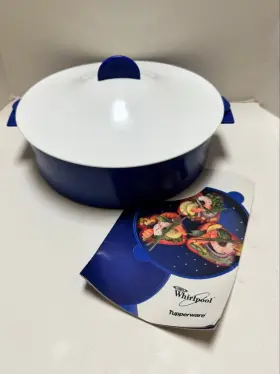 3065a Tupperware Microwave 3-piece Microsteamer Multicooker New Blue
