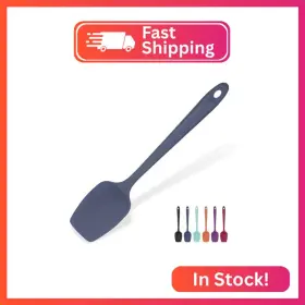 Eust01-spoon-mb U-taste Heat Resistant Silicone Spoon Spatula 600 F High Flexible 11.38in