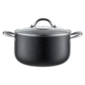 Ly-8qt Uimoso Aluminum Nonstick Ceramic Coated Stock Pot With Glass Lid 8-quart