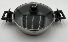 010502 Ultrex Innova Ii Stainless Non-stick 11 Inch Roasting Pan 18/10 And Steam Release Lid