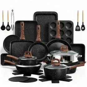 Pps-007 Umite Chef Pots And Pans Set Non Stick 31 Piece Kitchen Induction Cookware Bakeware