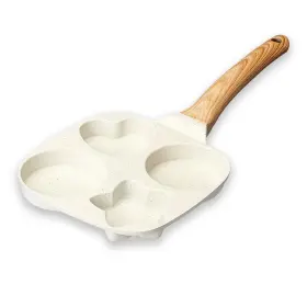 Unous-07900-lh Unoschrim Nonstick Egg Frying Pan 4-cup Granite Fried Aluminum Omelet Breakf