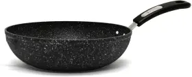 030323-006-0000 Usa The Rock 11ftft 28cm Non-stick Stir Fry Pan - Durable Forged Aluminum Oven Saf