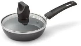 B0491264 Usa Easy Care Non-stick 4.7 Inch One Egg Wonder With Lid Black