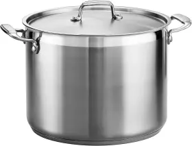 80120 Usa Inc. 001ds Covered Stock Pot Gourmet Stainless Steel 16-quart 80120/001ds