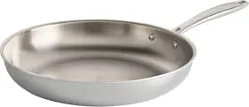 007ds Usa Inc. Seattle Tri-ply Clad Stainless Steel 12-inch Large Frying Pan Induction-ready S