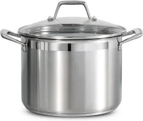 80120 Usa Inc. 509ds Lock And Drain Pasta Cooker Pot With Strainer Lid 18/8 Stainless Steel 8 Qt