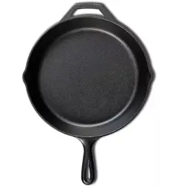 L10sk3plt Usa Seasoned Cast Iron Skillet - 12 Inch Ergonomic Frying Pan Black -free Shipping