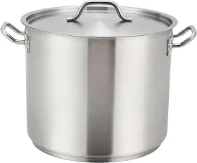 Sst-40 Usa Winware Stainless Steel 40 Quart Stock Pot With Cover