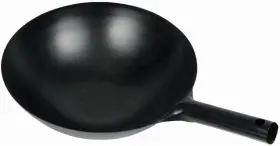 Wok-34 Usa Chinese Wok With Integral Handle 14-inch Black
