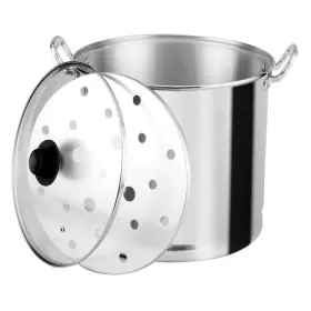 108.4363-cups Vasconia 501044043648 Silver Steamer Stock Pot With Glass Lid