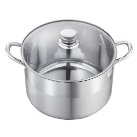 Vevor 197988190240 Stainless Steel Stock Pot 12-quart Stockpot With Glass Lid Pfo