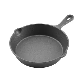Vevor 197988530510 3 Piece Cast Iron Skillet Frying Pan Set 6 8 10 In Handle Pre-seasoned Black