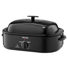 Vevor 197988704348 18 Quart Electric Roaster Oven With Self-basting Lid 1450w