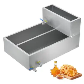 Vevor 197988810162 24x36x19 Maple Syrup Evaporator Pan Stainless With Valves And Thermometer