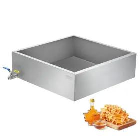 Vevor 197988990901 24x24x10 Maple Syrup Evaporator Pan Stainless With Valve For Home Outdoor