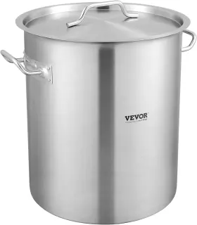 Sp354003d Vevor Stainless Steel Stockpot 42 Quart Large Cooking Pots Cookware Sauce Pot