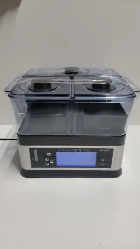 Cuc-30st Viante Intellisteam Counter Top Food Steamer 3 Separate Compartments