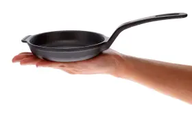 Skl-204 Victoria 4-inch Cast Iron Skillet Pre-seasoned Frying Pan With Long