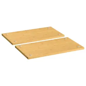 Vidaxl 720845773755 Cooker Covers 2 Pcs 19.7 Inch X11 X0.6 Bamboo