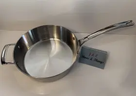 13-3040 Viking 3-ply 18-10 Stainless Steel 1050 Alloy Core 3.6 Quart Saut Pan