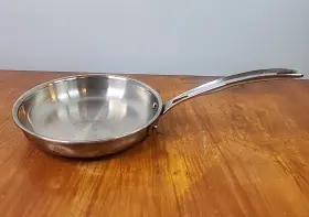 40011-3018 Viking 3 Ply 304 Stainless Steel Aluminum Core 8 Inch Skillet Fry Pan Induction