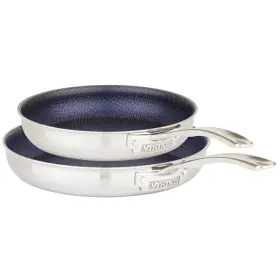 40011-82-9511nc Viking 3-ply Non Stick Frying Pans 2-piece Hybrid Plus Stainless Steel 9.5