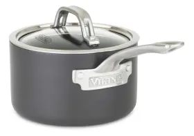 40051-0122 Viking Hard Anodized Nonstick 2 Quart Saucepan With Lid Black