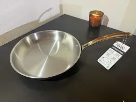4014-1110c Viking 12 Inch Cast Black And Copper 3-ply Stainless Steel Fry Pan Frying