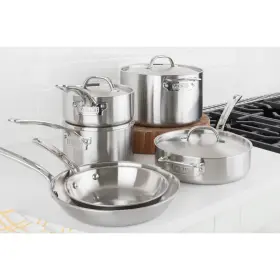 4513-3s07 Viking Culinary Professional 5-ply Stainless Steel Cookware Set 10 Piece