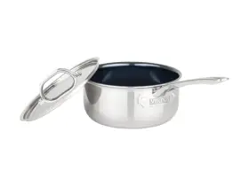 Viking 840595108466 4-ply Sauce Pan With Lid 3 Quart Blue/silver Medium