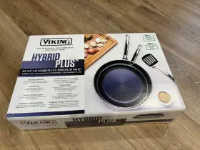 Viking 840595110834 Hybrid Plus 3-ply Ceramic Nonstick Frying Pan Made Without Pfas 2-piece