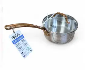 Viking Culinary 840595108831 3-ply Stainless 2.25 Quart Saucepan Glass Lid Copper Handle Induction New Viking Culinary 840595108831 3-ply Stainless 2.25 Quart Saucepan Glass Lid Copper Handle Induction New