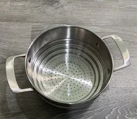 Vk-3qt Viking 3 Quart Stainless Steel Steamer Insert Basket Dishwasher Safe Silver