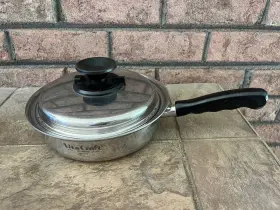 5309 Vita Craft Sauce Saut Pan Skillet Nicronium Stainless Steel Lid