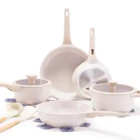 Vkoocy 749666952406 Non Stick Pots And Pans Set Healthy Ceramic Cookware 12pcs Kitch