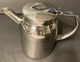 46572 Vollrath Batter Can Stainless 2 Quart Dispenser Pitcher Hinged Jar Cover Lid