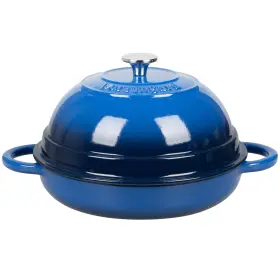 B0d3bttfz7 Vorringard 6- Quart Enameled Cast Iron Dutch Oven Pot For Bread Baking Blue