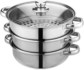 W&u 713424964093 Steamer Pot For Cooking 11 Inch Stainless Steel