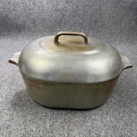 4265p Wagner Ware Vintage Magnalite Roaster Dutch Oven Aluminum Pot With Lid Usa 13