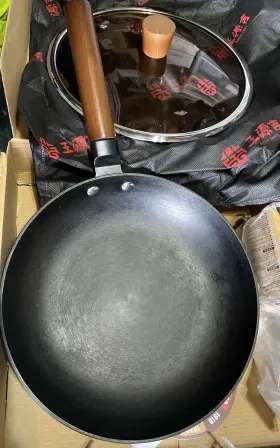 Wangyuanji 706409419206 Cast Iron Skillet 10 Inch Japanese Frying Pan No Coating Black Pre-owned