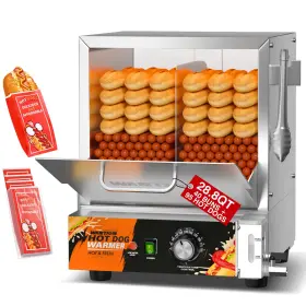 Wzbwiyzrgg3301ssus-ht2 Wantjoin Hot Dog Steamer Machine - 28.8 Quart Commercial Electric Hotdog