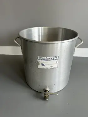 4320b Wear Ever Wearever Lincoln 80 Quart Aluminum Stock Pot Valve Broth Cook Kitchen