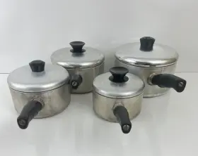 751-753 Wear Ever Vintage Aluminum Cookware Set Pots And Pans 8 Piece No