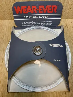 46042 Wearever Vintage Wear Ever 12 Inch Round Glass Cover / Lid Model # Usa Nos New