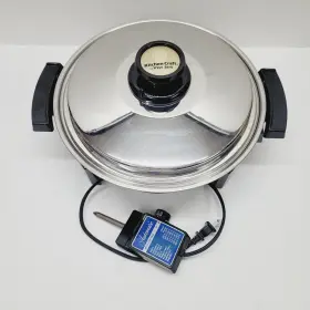 17884 West Bend Kitchen Craft Liquid Core Stainless Electric Skillet 11 Inch 900w Usa